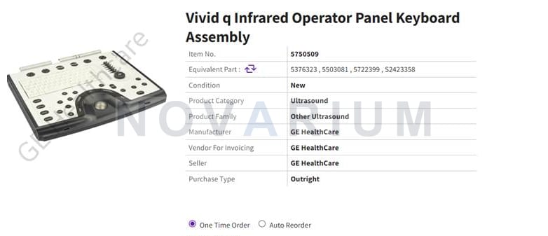 GE 5750509 - Infrared Operator Panel Keyboard Assembly.png