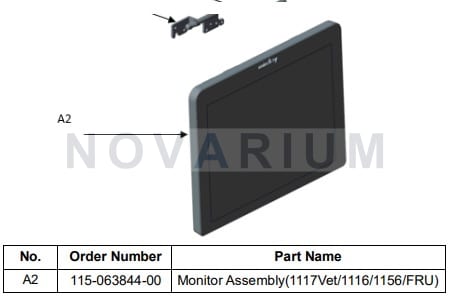 Mindray 115-063844-00 - Monitor Assembly (1117Vet-1116-1156-FRU).jpg