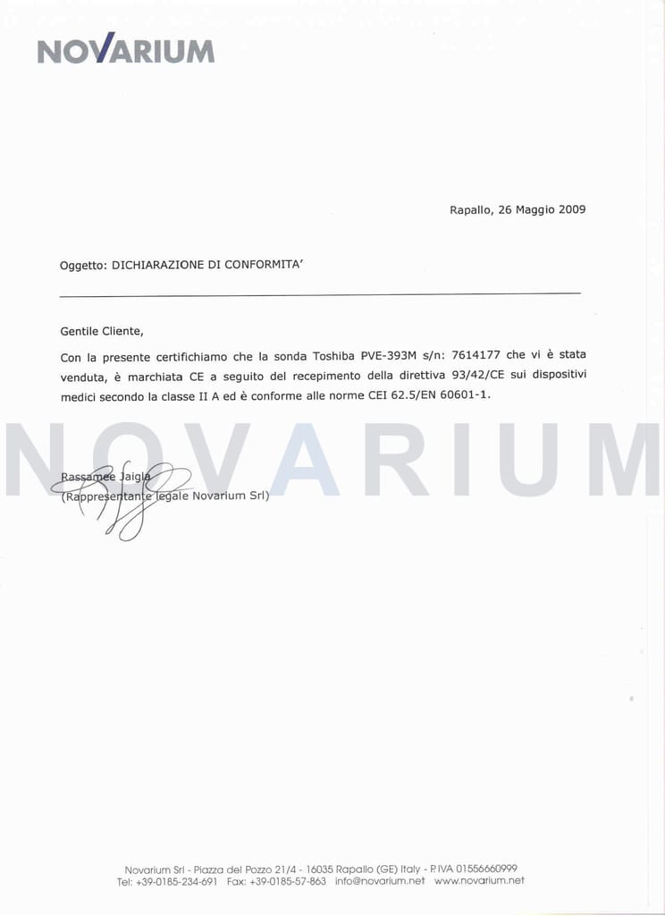 Certificato conformita' Toshiba PVE-393M - M129364.jpg