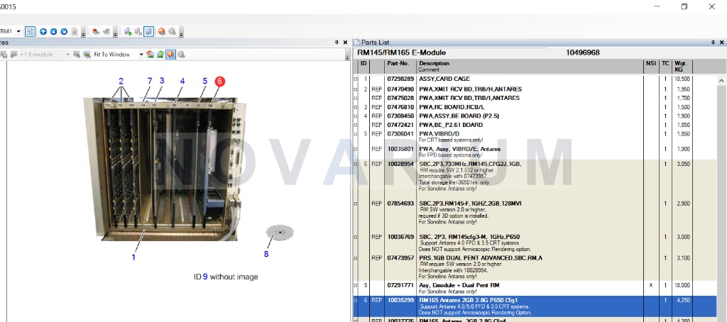 Siemens 10037776 - RM165 Video Board10035299, 10440032 Diag.png