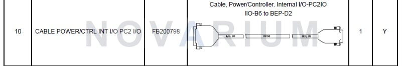 GE FB200798 - Cable Power CTRL INT IO PC2 IO IO-B6 to BEP-D2.jpg