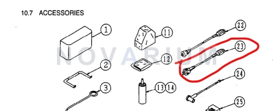 Hitachi E910A038 - HI Power Cable.png